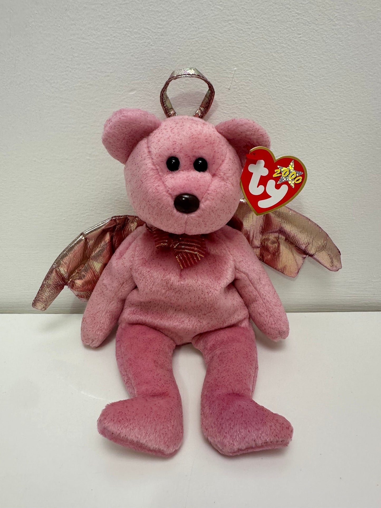 Ty Beanie Baby “Halo 2” the Angel Bear - Hand Dyed PINK! (8.5 inch)