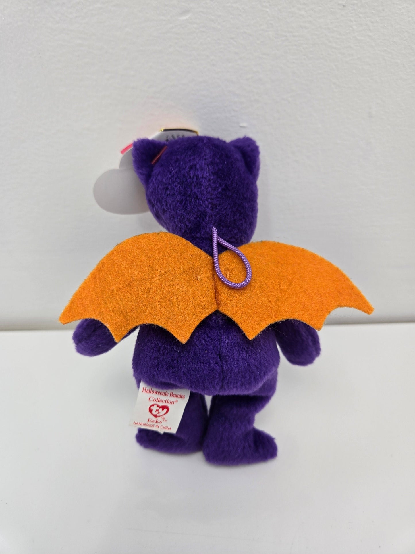 Ty Halloweenie Beanie “Eeks” the Halloween Bat Bear - Teenie Beanie! (4 inch)