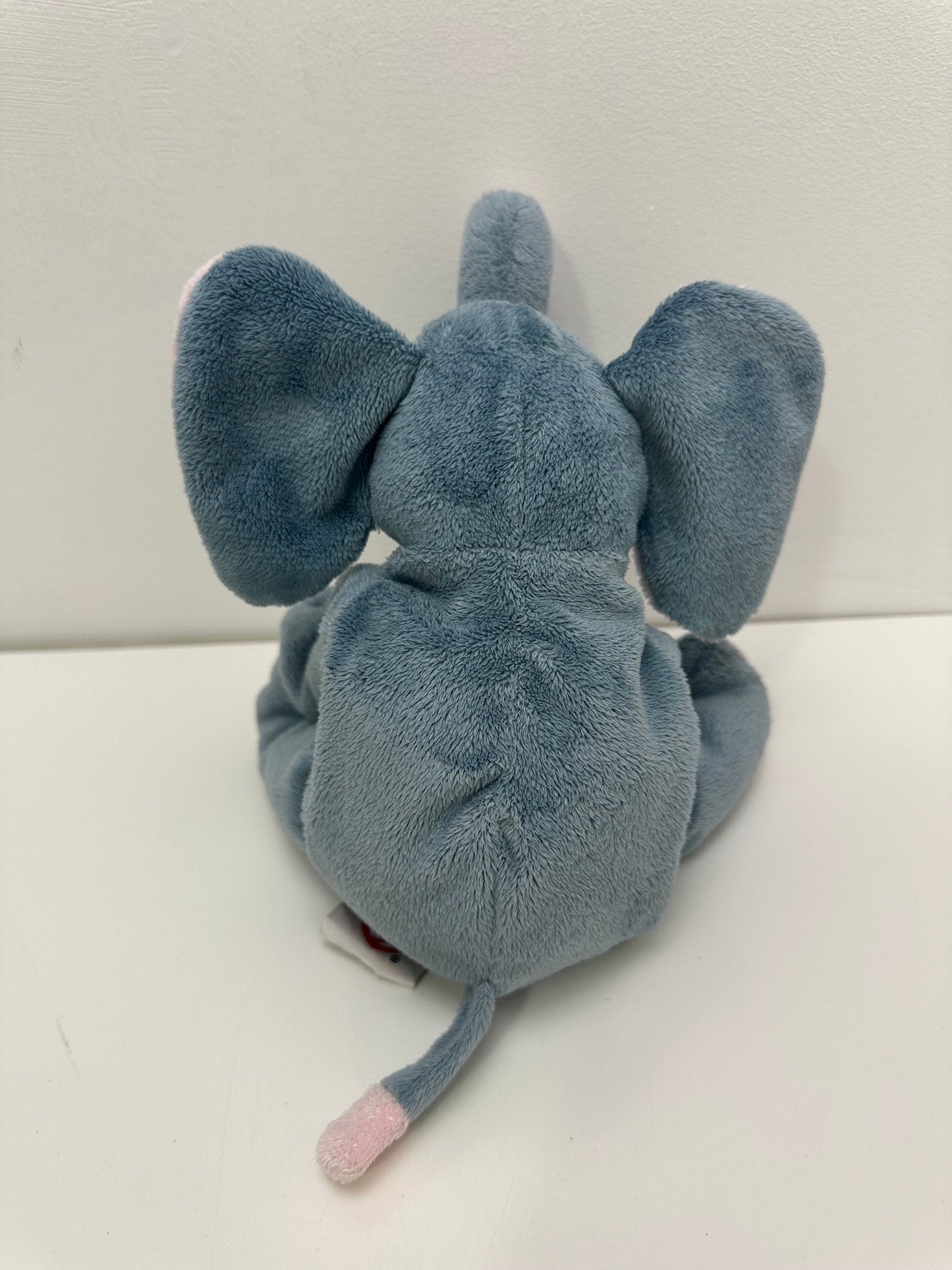 Ty Pluffies Collection “Winks” the Elephant, Later Release - No Hang Tag! *Rare* (10 inch)