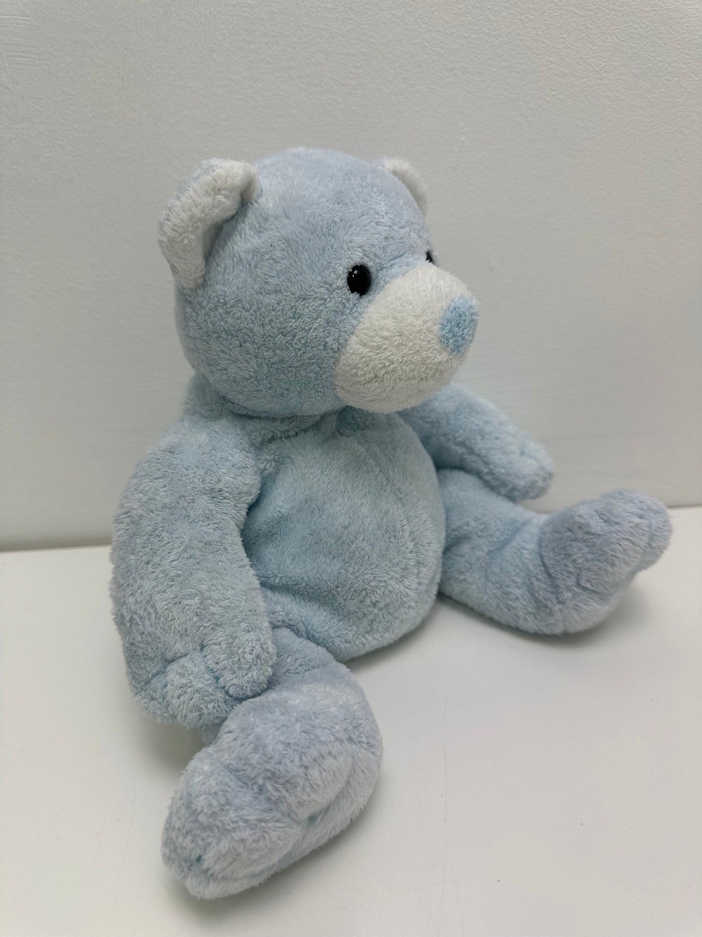 Ty Pluffies Collection “Tinker” the Blue Bear  - No Hang Tag (10 inch)