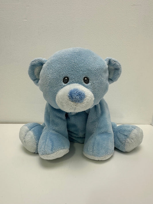 Ty Pluffies Collection “Baby Woods Blue” the Blue Teddy Bear - No Hang Tag *Extremely Rare* (8 inch)