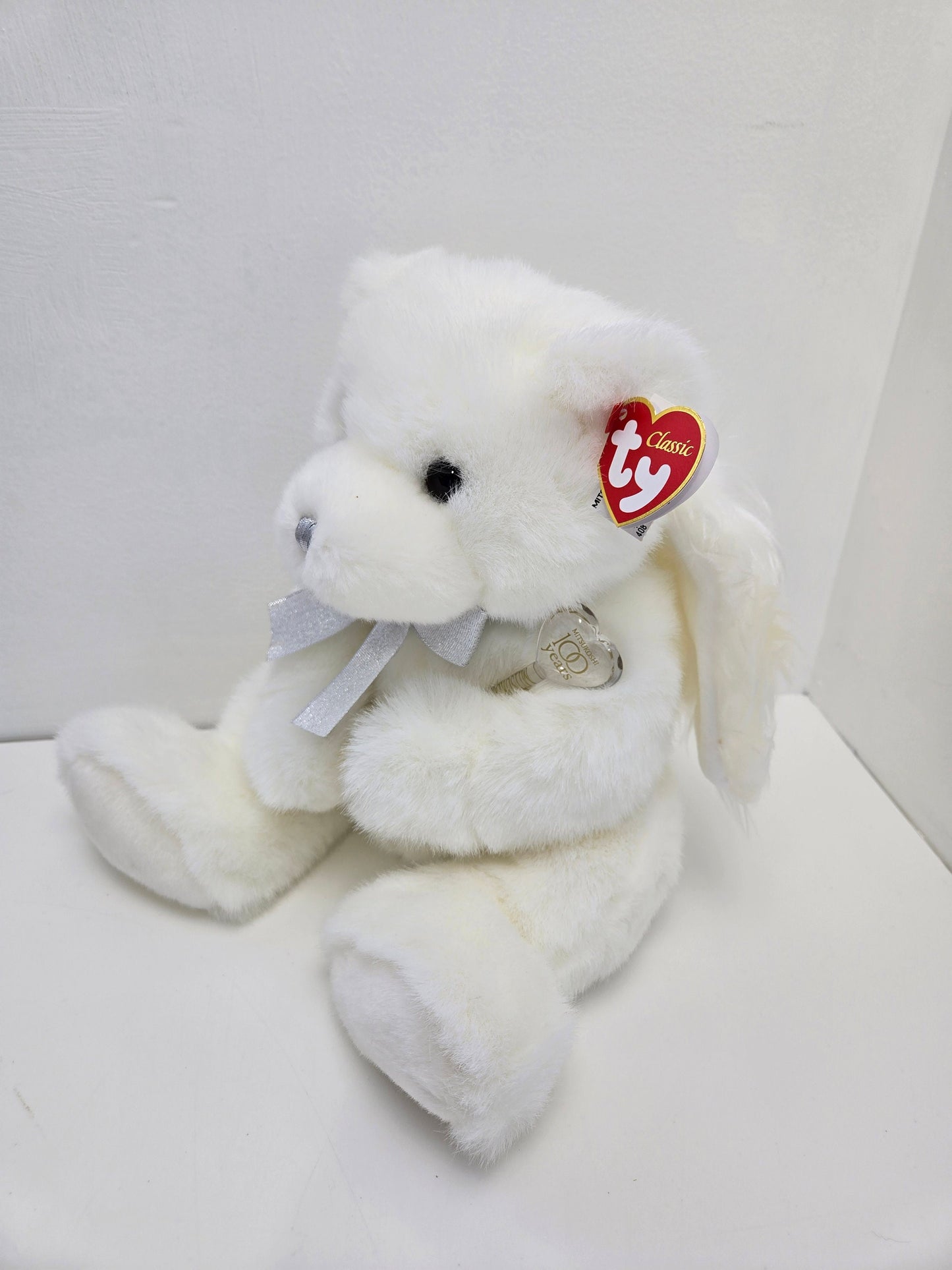 Ty Classics Collection “Snow Angel” the White Angel Bear with Wings, New in Near Mint Box - Mitsukoshi Japan Exclusive 100 Year Anniversary