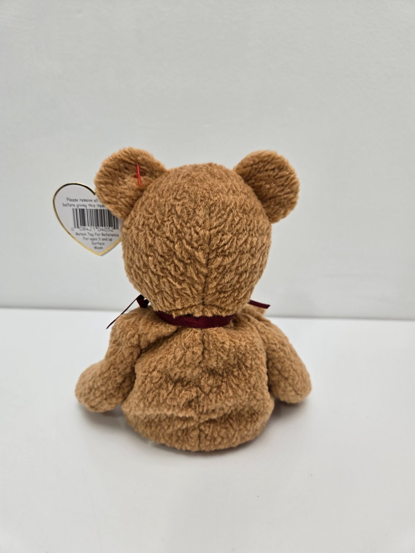 Ty Beanie Baby “Curly” the Bear Handmade in Indonesia with Canadian Tush Tag! (9 inch)