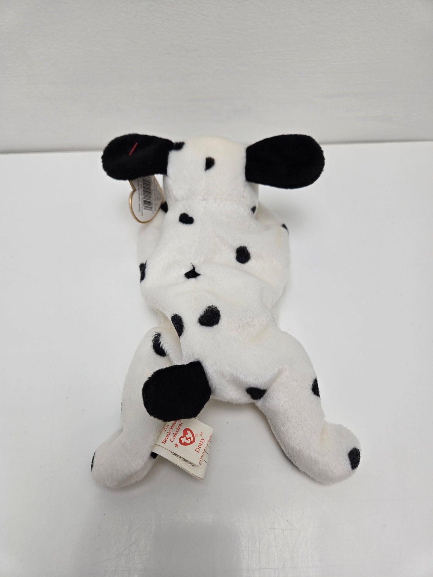 Ty Beanie Baby “Dotty” the Dalmatian Handmade in Indonesia with Canadian Tush Tag - Non Mint Tag! (9 inch)