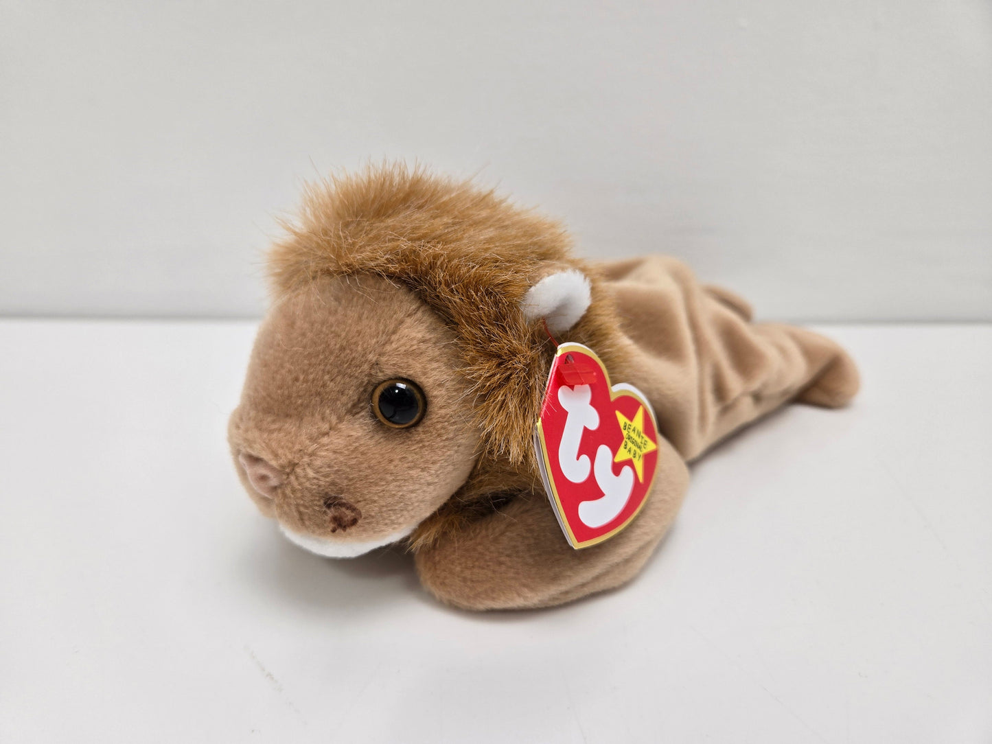 Ty Beanie Baby “Roary” the Lion Handmade in Indonesia with Canadian Tush Tag! (9 inch)