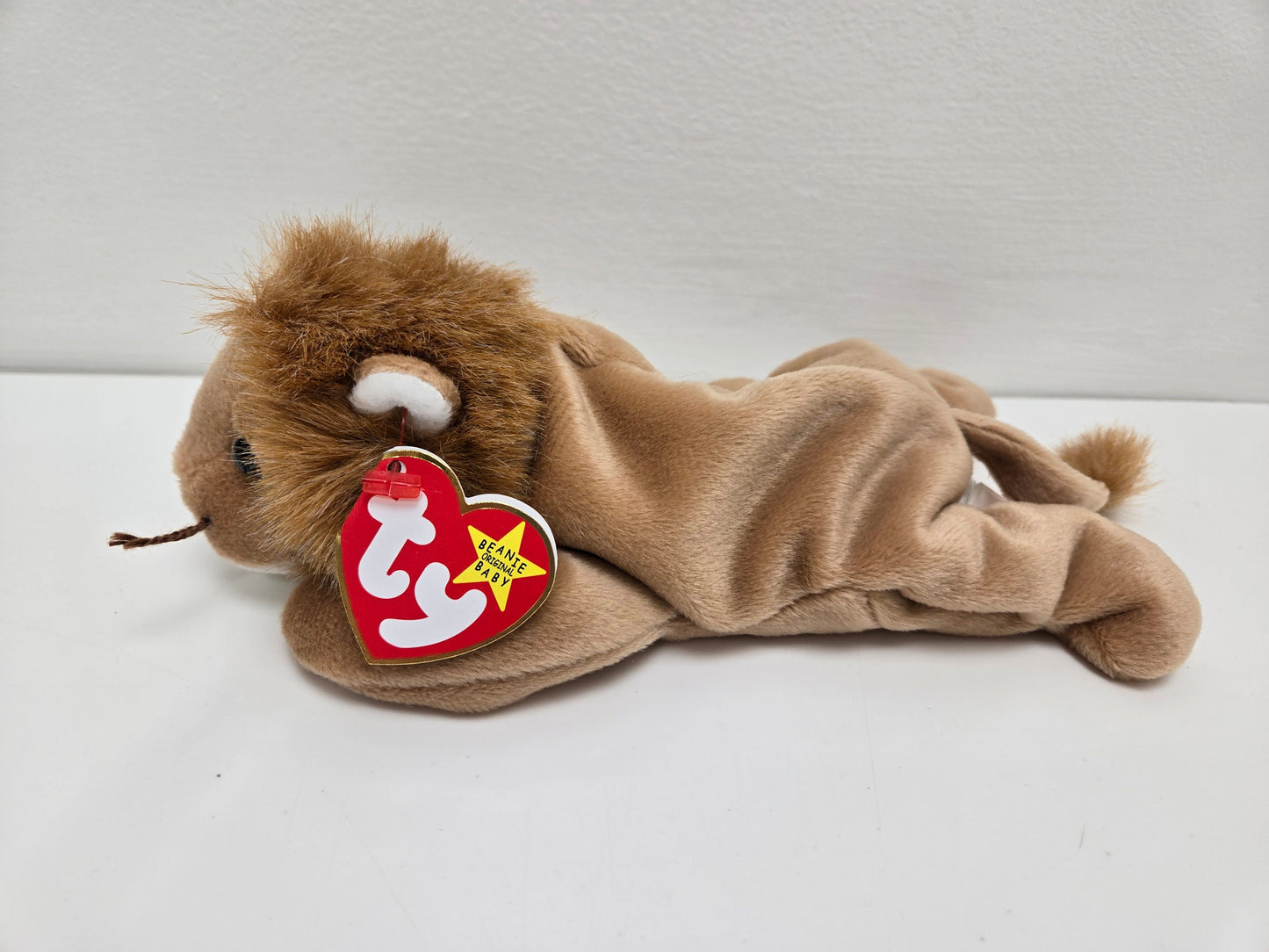 Ty Beanie Baby “Roary” the Lion Handmade in Indonesia with Canadian Tush Tag! (9 inch)