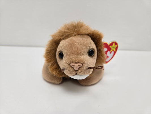 Ty Beanie Baby “Roary” the Lion Handmade in Indonesia with Canadian Tush Tag! (9 inch)