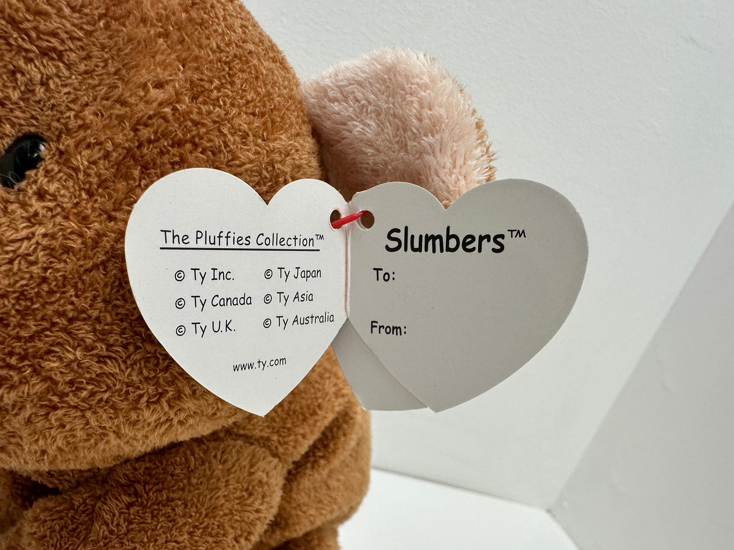 TY Pluffies Collection “Slumbers” the Brown Bear! (10 inch)