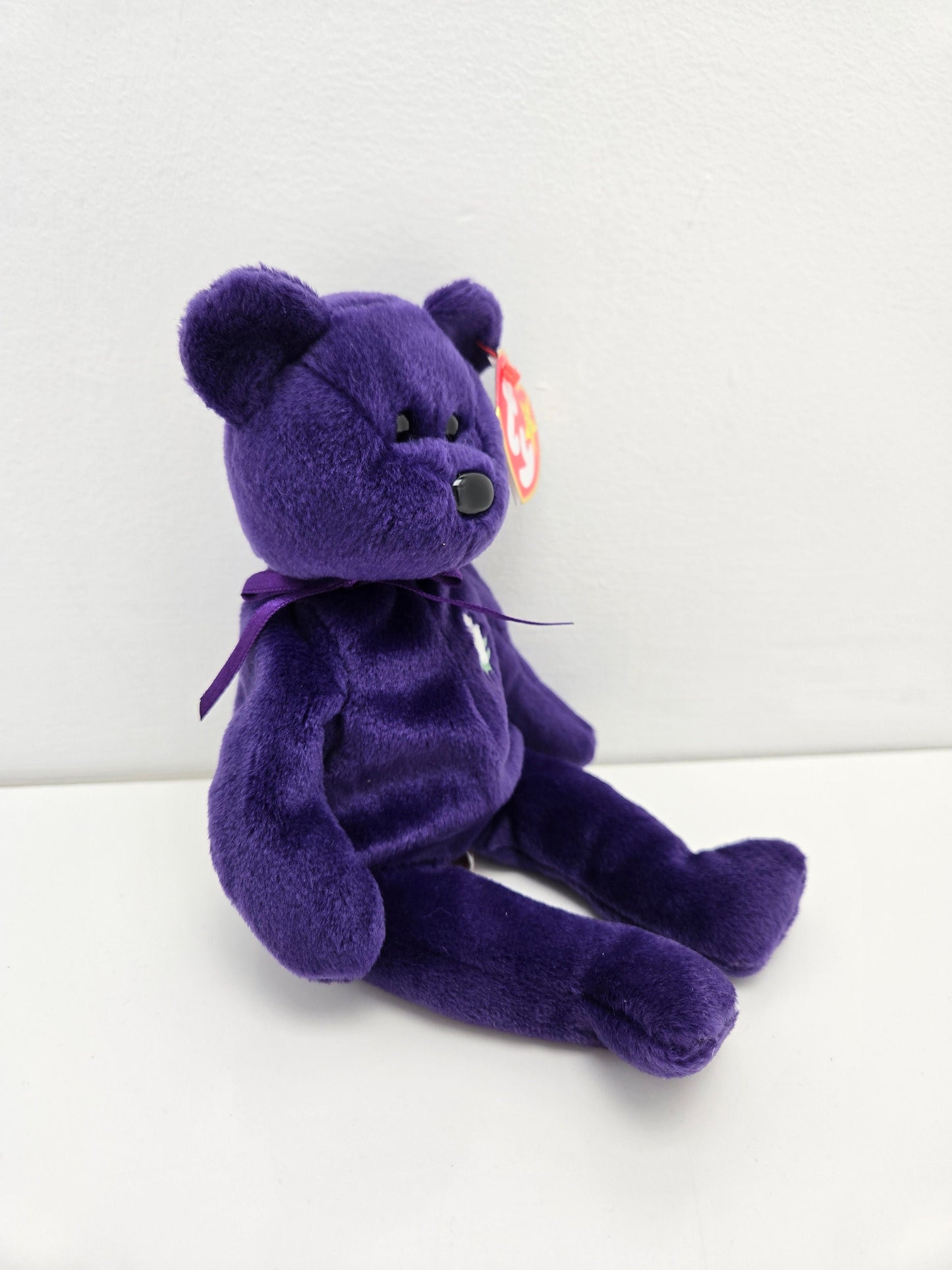 Ty Beanie Baby “Princess” the Dark Purple Princess Diana Bear (8.5 inch)