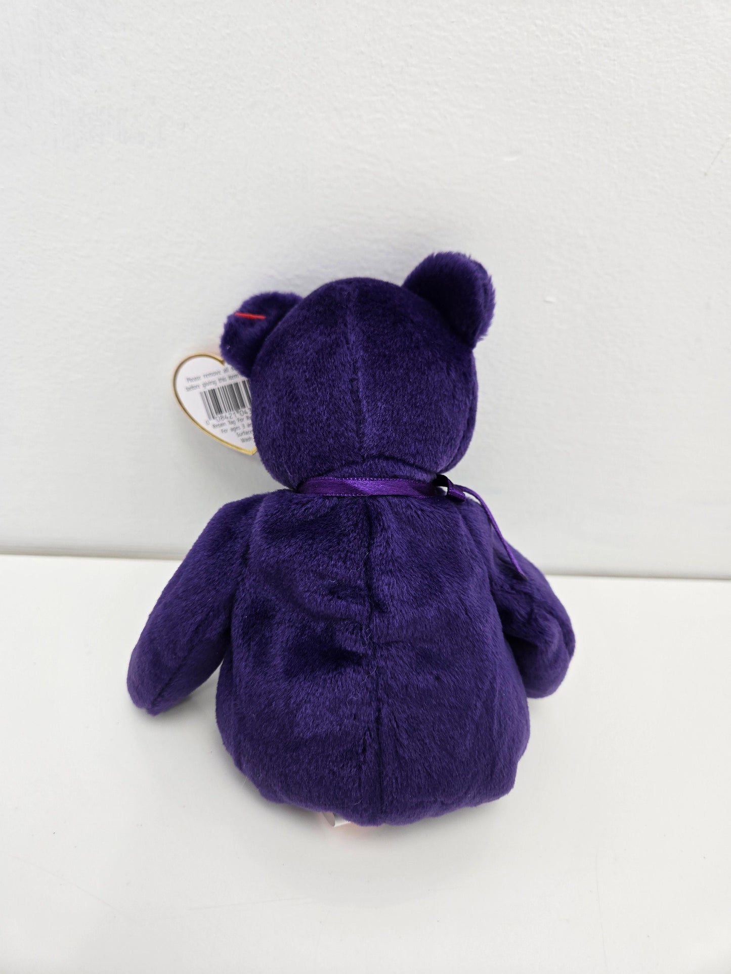 Ty Beanie Baby “Princess” the Dark Purple Princess Diana Bear (8.5 inch)