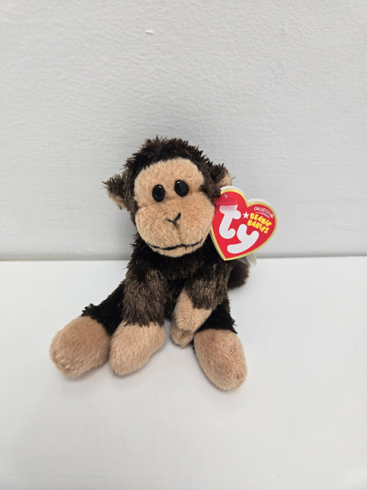 Ty Key Clip Beanie Baby “Swinger” the Monkey - Metal Key Chain Rare! (4 inch)