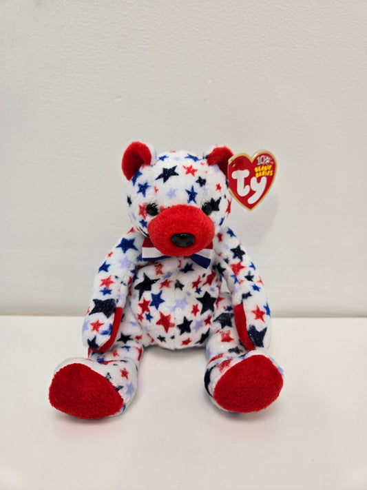 Ty Beanie Babies “Red” the Patriotic USA American Bear (6.5 inch)