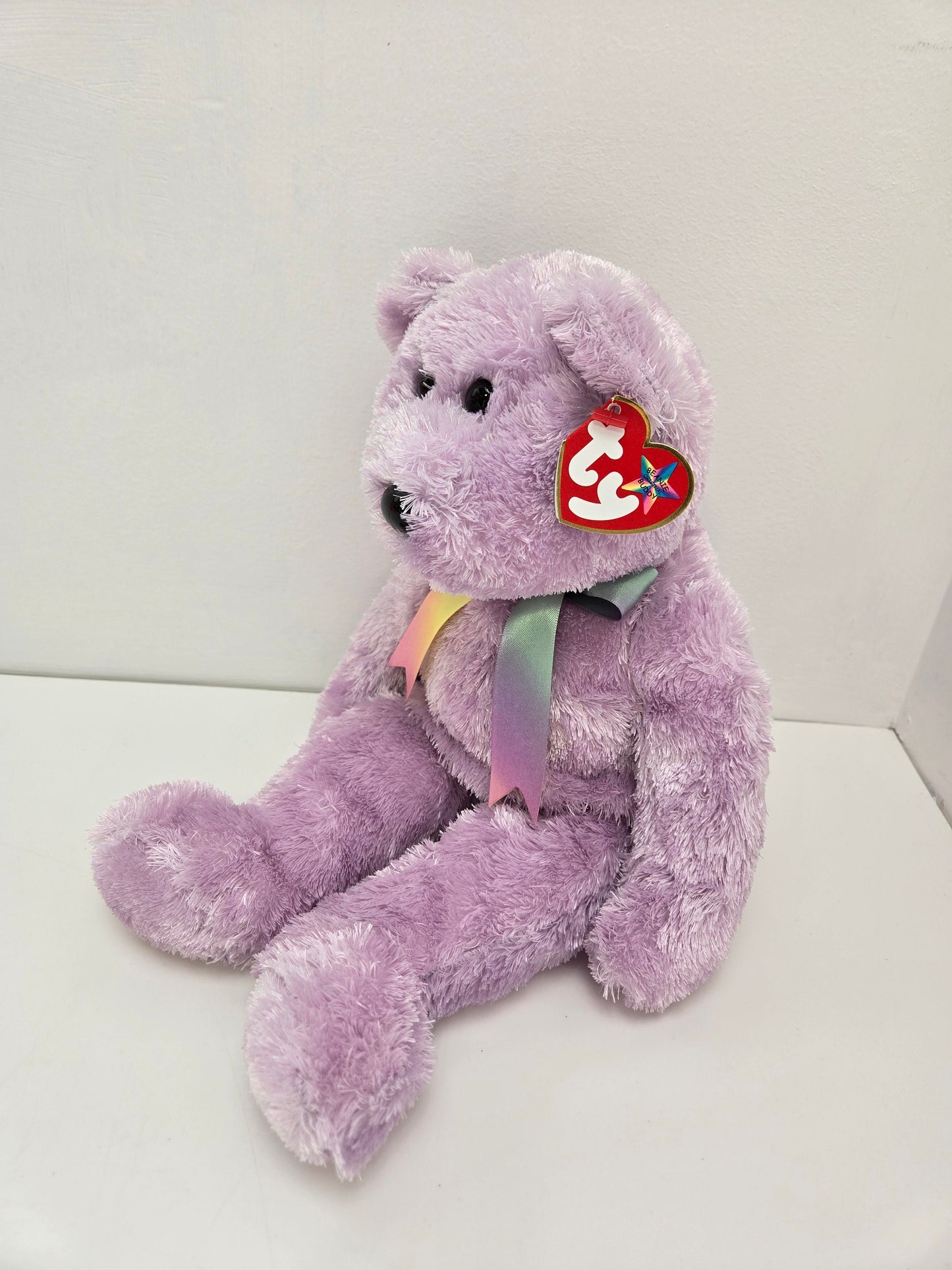 Ty Beanie Buddy “Sherbet” the Bear Purple Version! (13.5 inch)