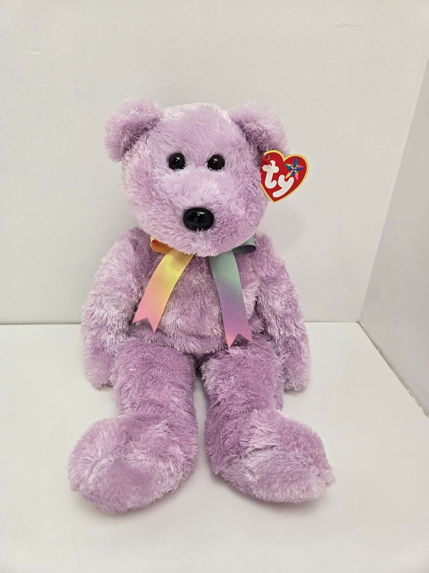 Ty Beanie Buddy “Sherbet” the Bear Purple Version! (13.5 inch)