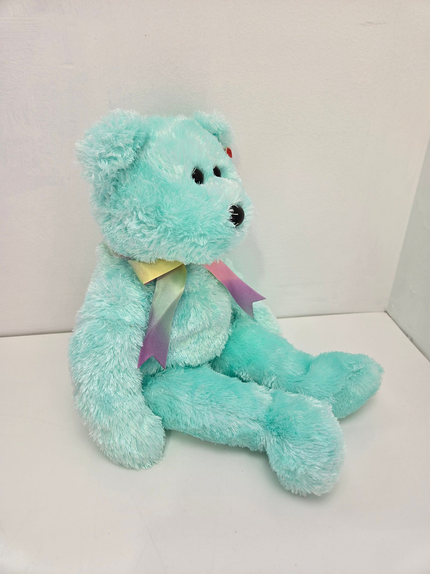 Ty Beanie Buddy “Sherbet” the Bear Aqua Version! (13.5 inch)