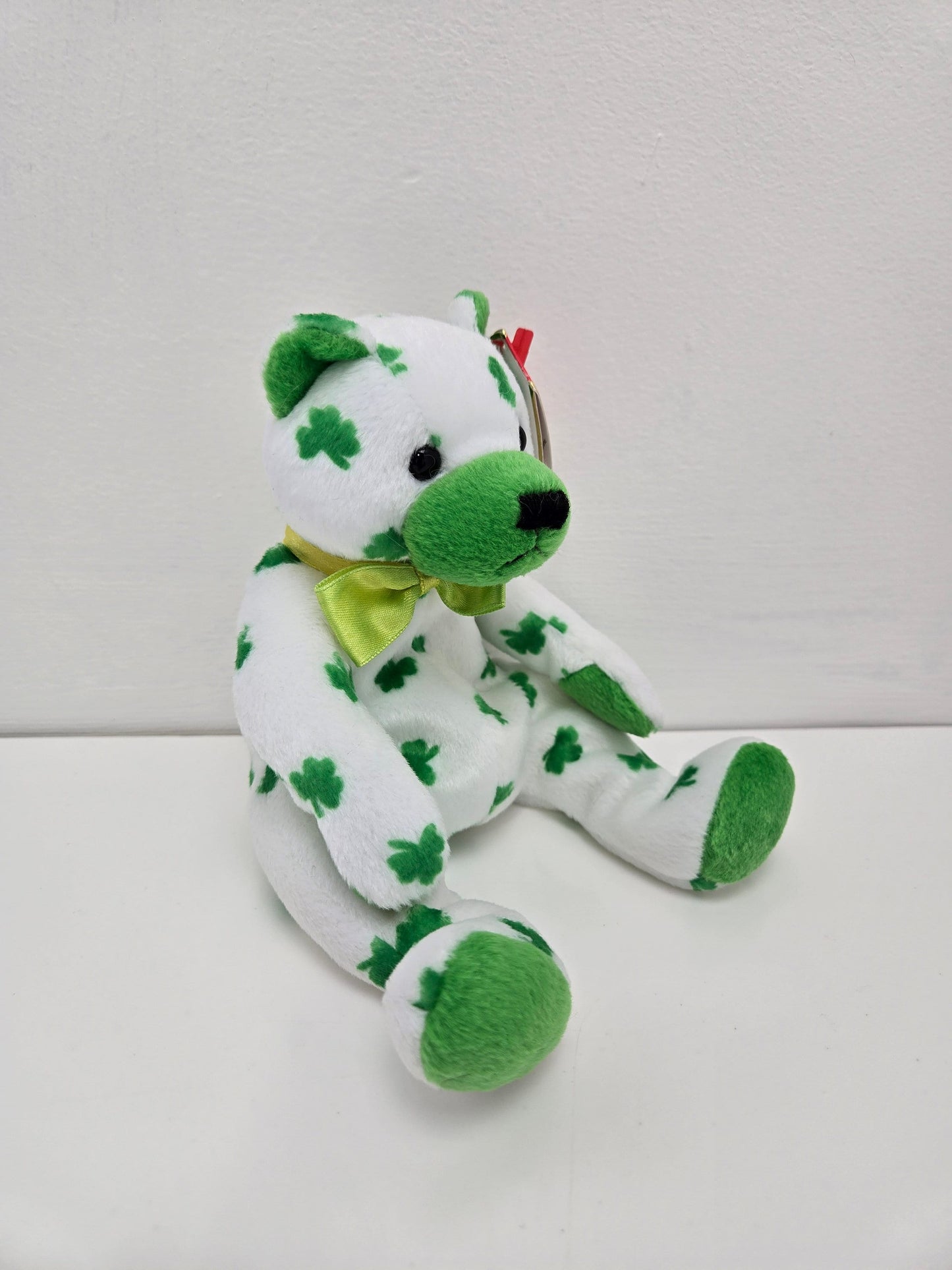 Ty Beanie Baby St. Patricks Day Bear “Clover” (7.5 inch)