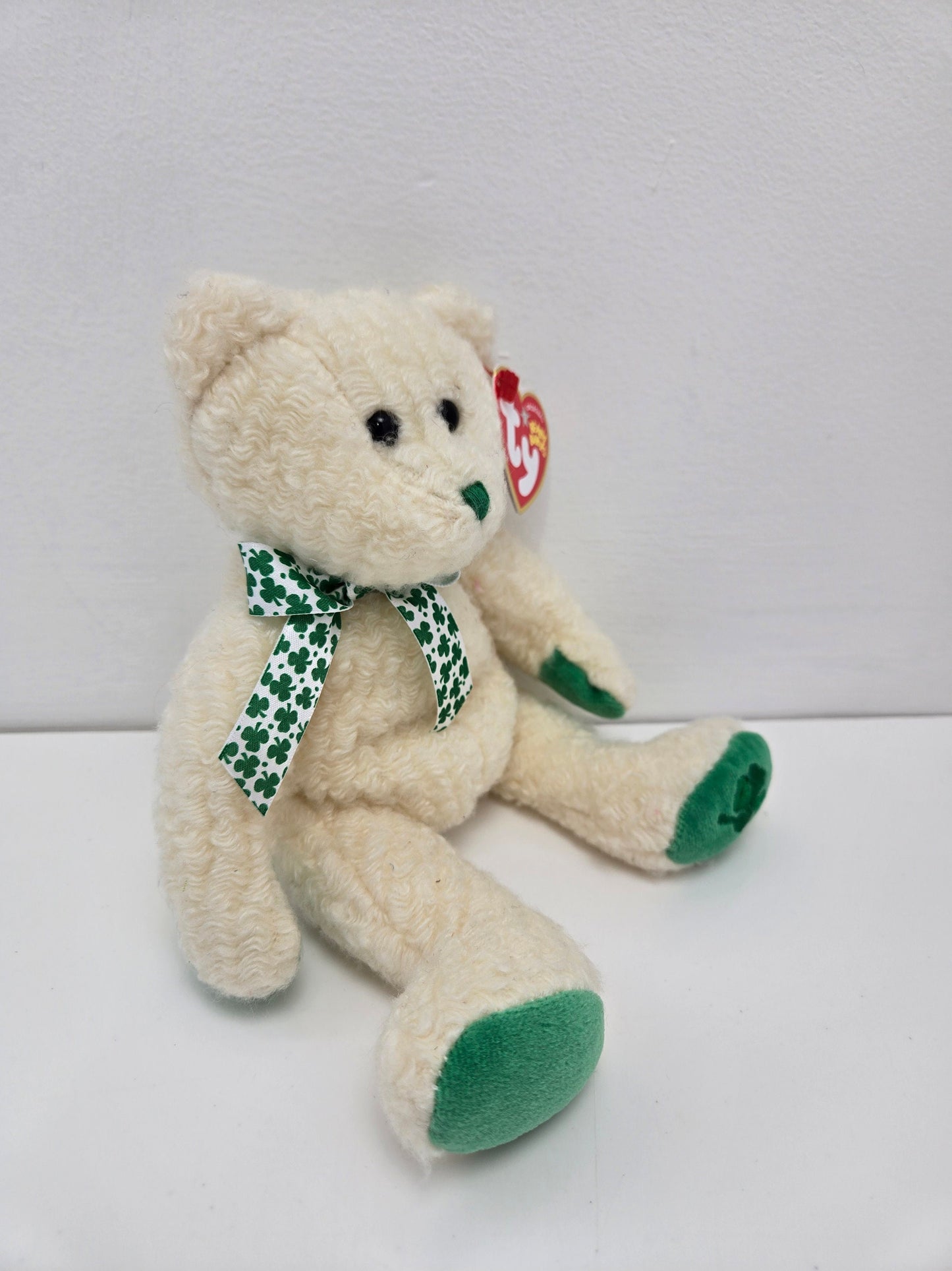 Ty Beanie Baby “Woolins” the St. Patrick’s Day / Irish Bear - Internet Exclusive *Rare* (8 inch)