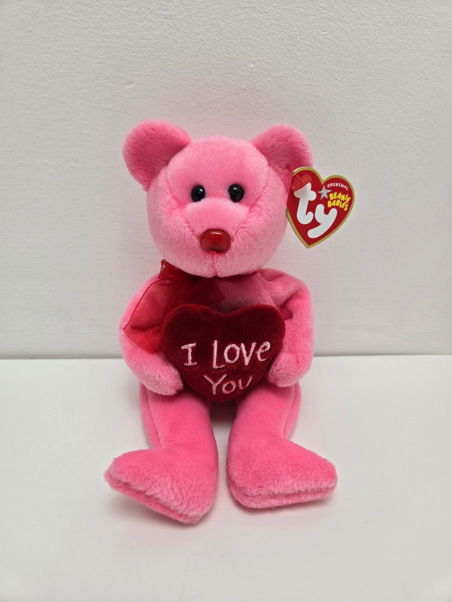 Ty Beanie Baby “Adore” the I love you Bear - Internet Exclusive (8.5 inch)