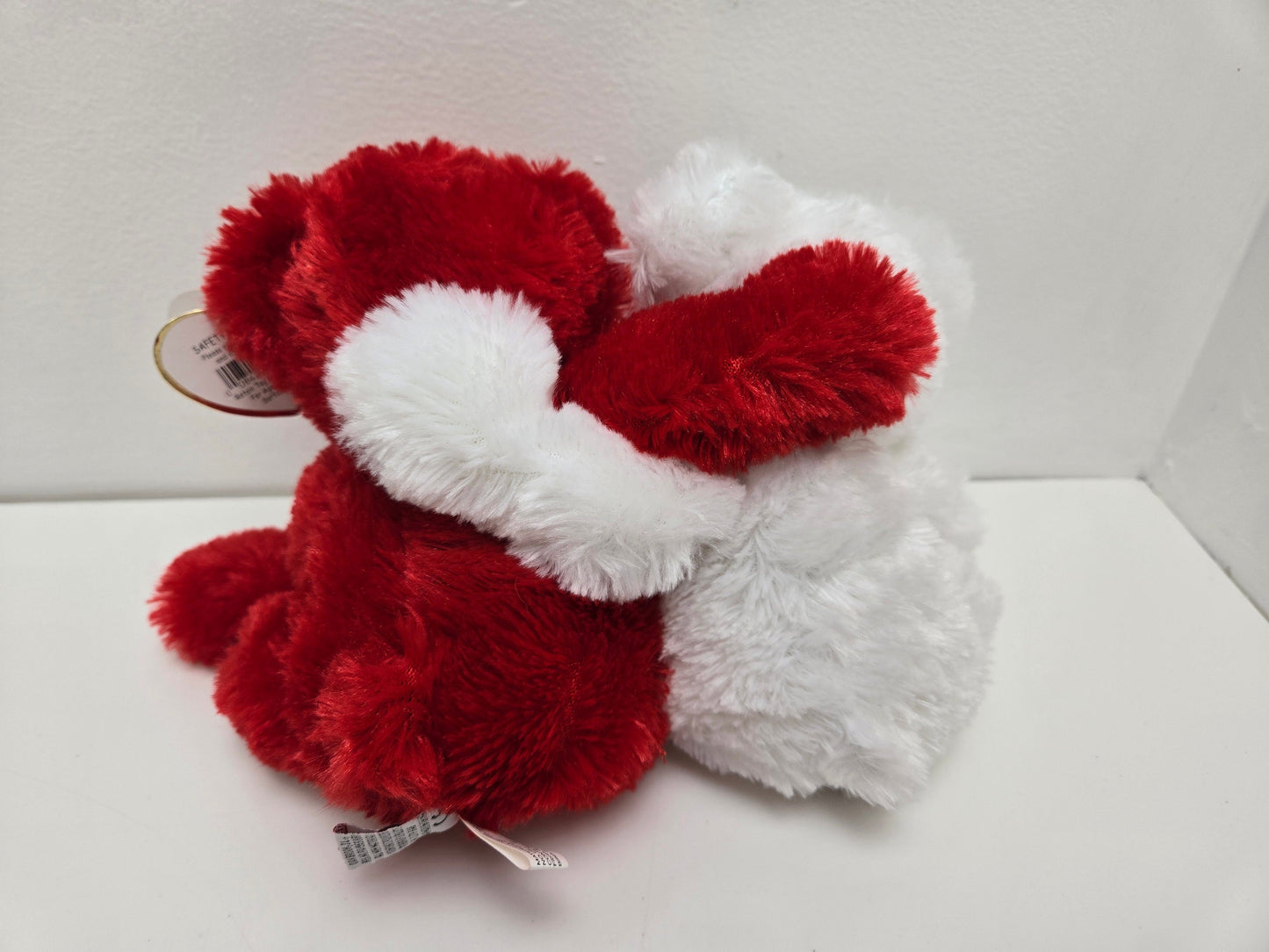 Ty Classics Collection “Truly Yours” the White and Red adjoined bears holding I Love You Heart (9.5 inch)