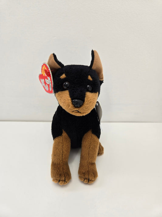 Ty Beanie Baby 2.0 “Trooper” the Doberman Puppy Dog! *Rare* (7 inch)