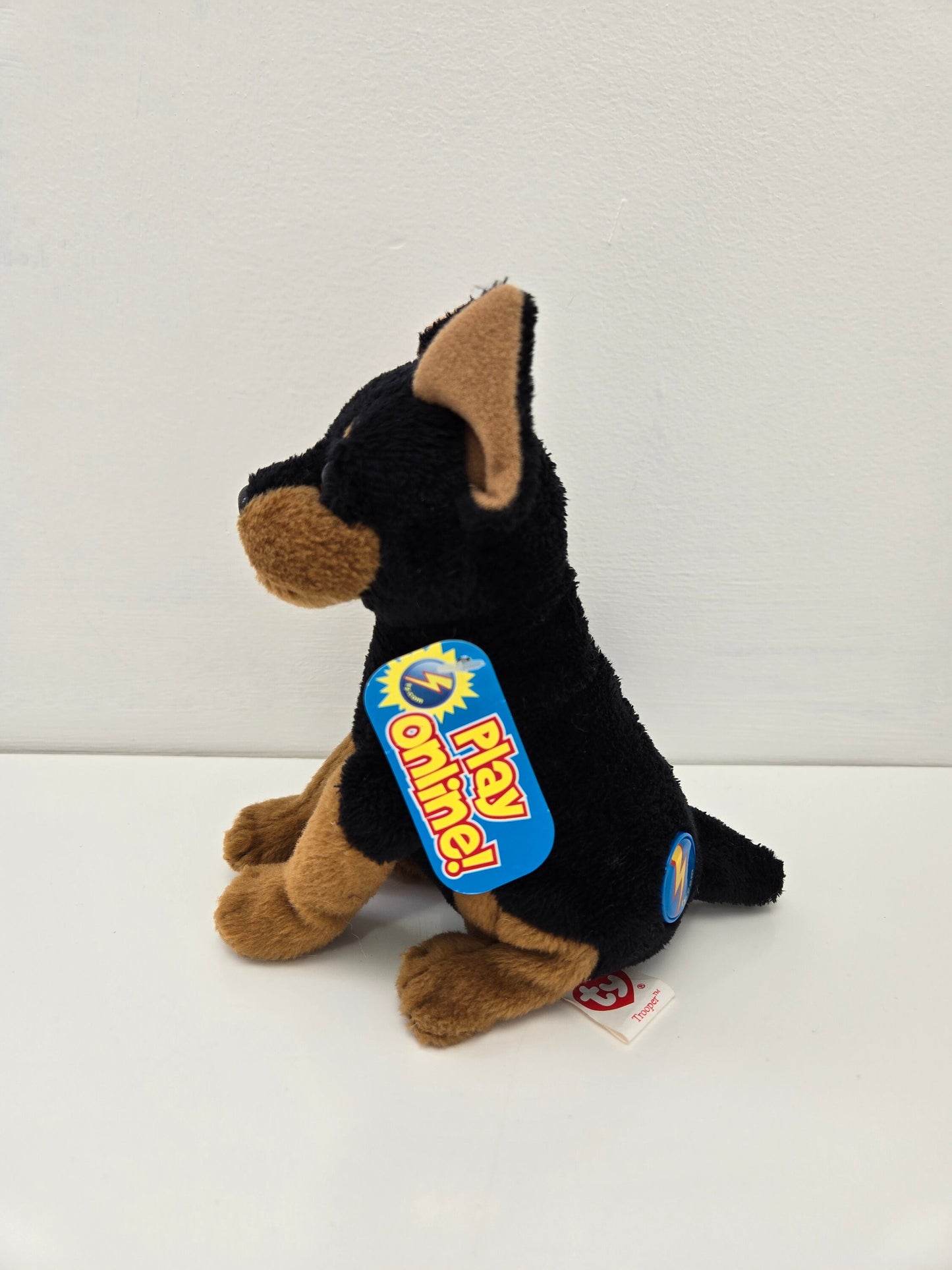 Ty Beanie Baby 2.0 “Trooper” the Doberman Puppy Dog! *Rare* (7 inch)