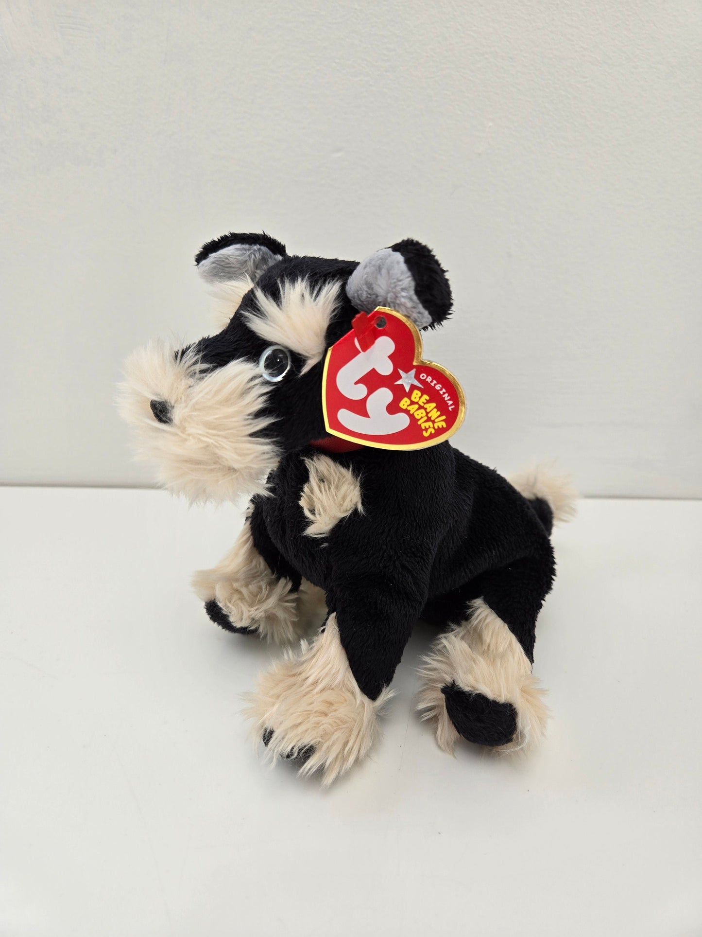 Ty Beanie Baby “Pretzels” the Schnauzer Dog  - Rare! (8 inch)