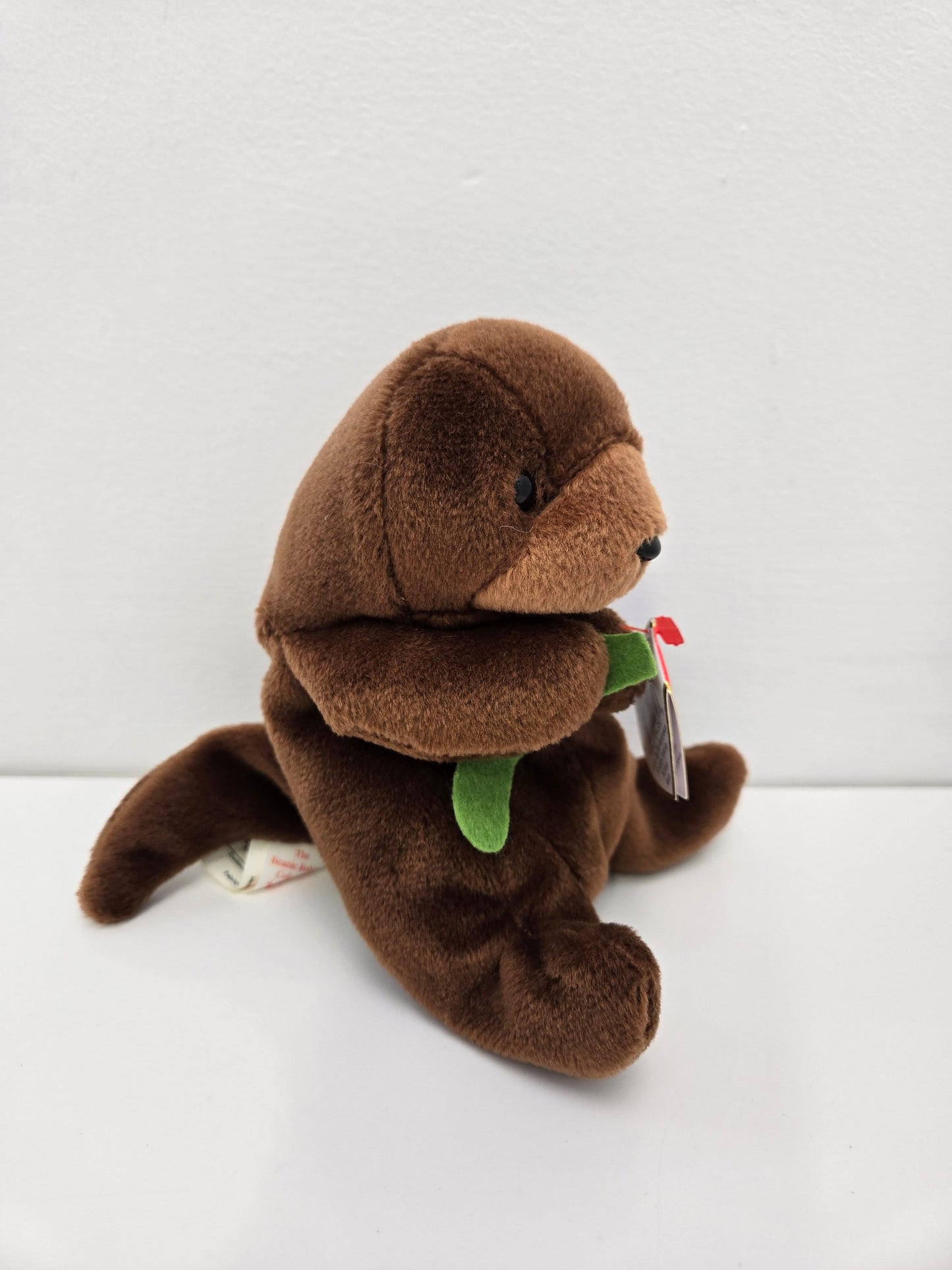 Ty Beanie Baby “Seaweed” the Sea Otter - Handmade in Indonesia with Canadian Tush *Rare Version*(9.5 inch)