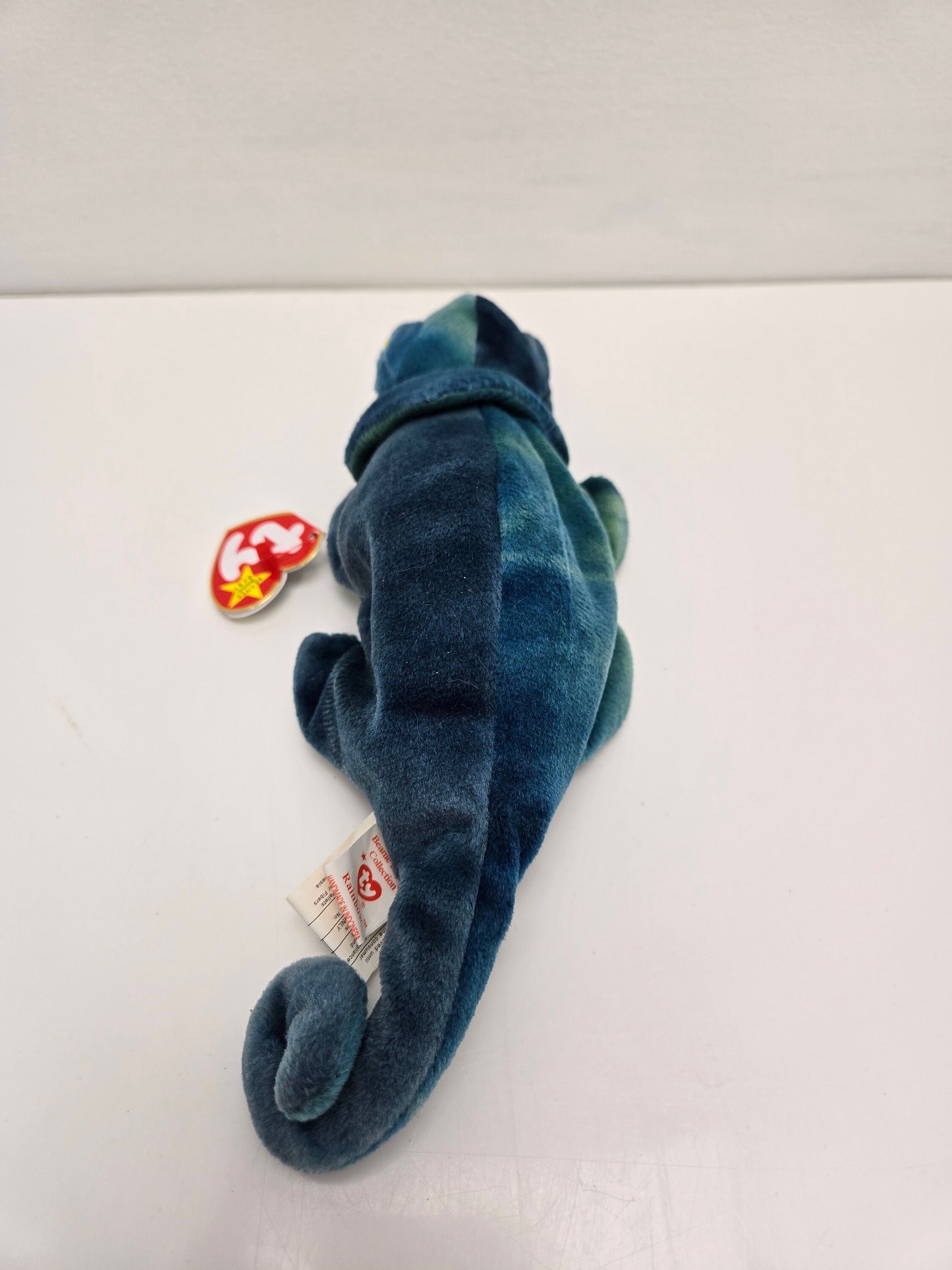 Ty Beanie Baby “Rainbow” the Chameleon Handmade in Indonesia with Canadian Tush Tag! (9 inch)