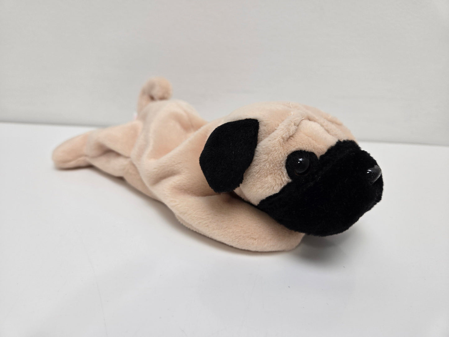 Ty Beanie Baby “Pugsly” the Pug Handmade in Indonesia with Canadian Tush Tag! (9 inch)