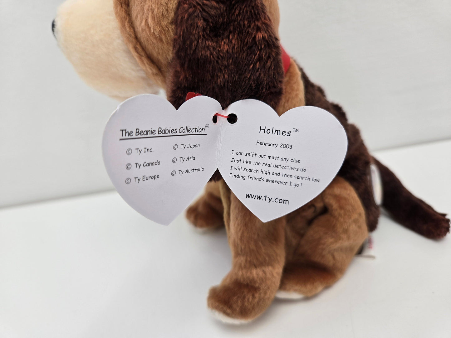 Ty Beanie Baby “Holmes” the Bloodhound Dog - Beanie Baby of the Month (5.5 inch)