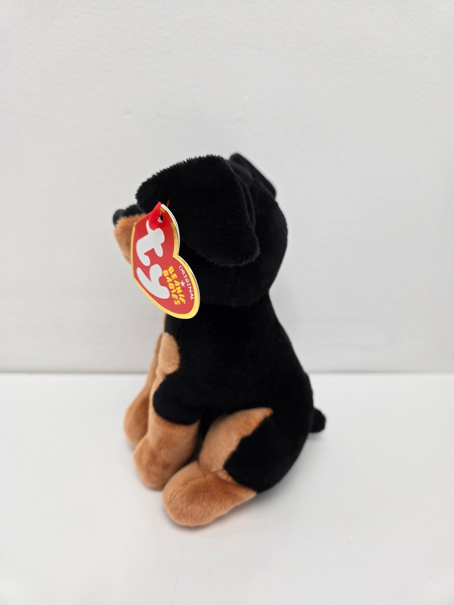 Ty Beanie Baby “Davey” the Doberman Dog - Animal Abuse Prevention Exclusive *Extremely Rare - Only 500 Worldwide* (7 inch)