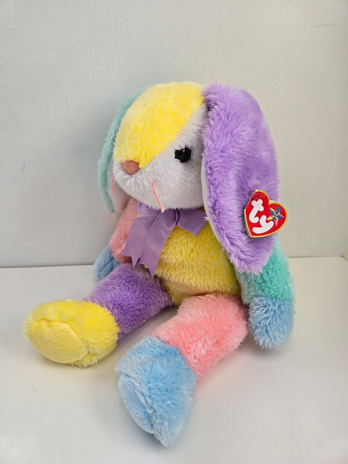 Ty Beanie Buddy “Dippy” the Multicoloured Bunny Rabbit *Rare* (13 inch)