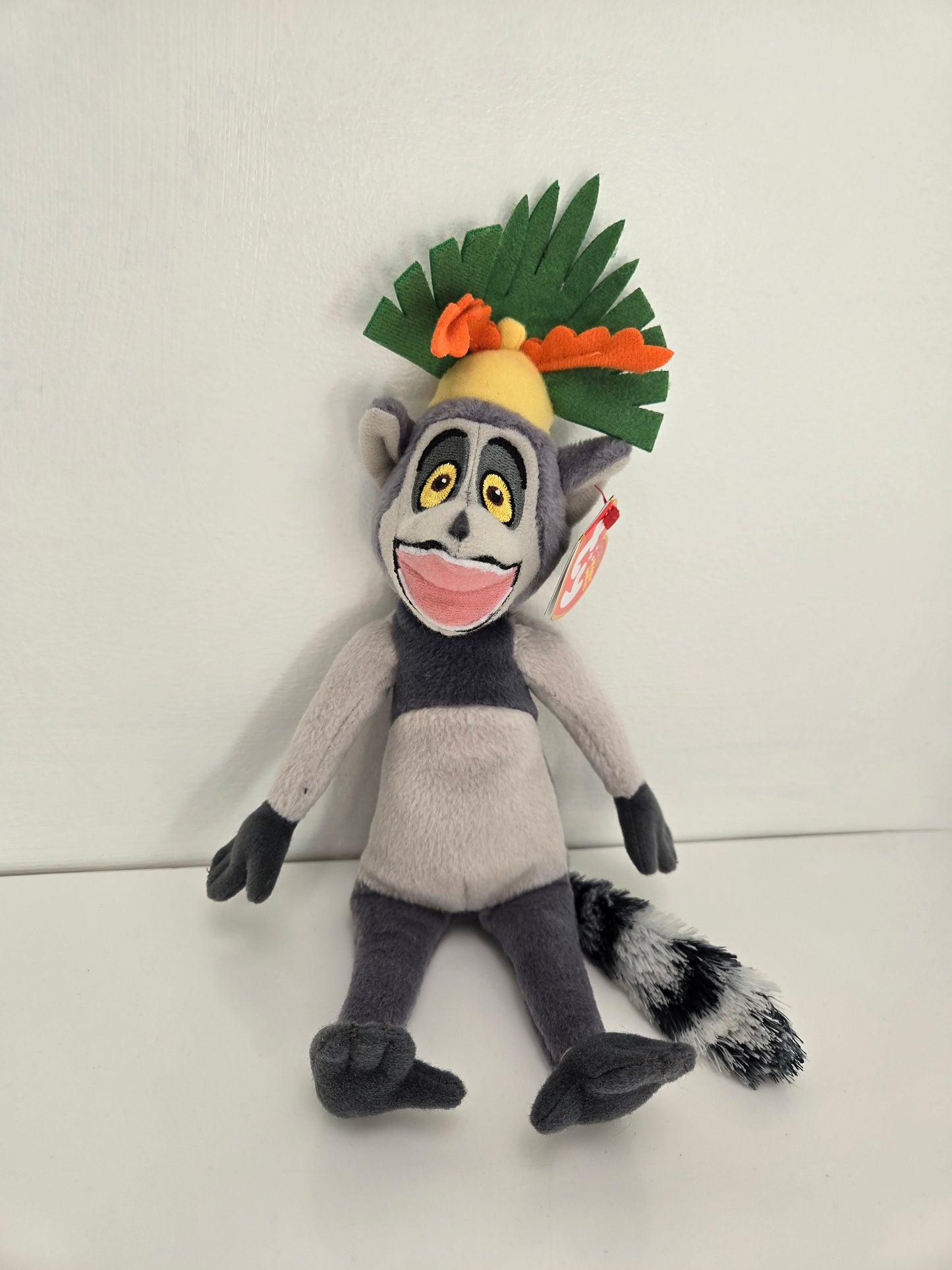 Ty Beanie Baby “King Julien” the Lemur - Madagascar Movie Beanie! *Rare* (9 inch)