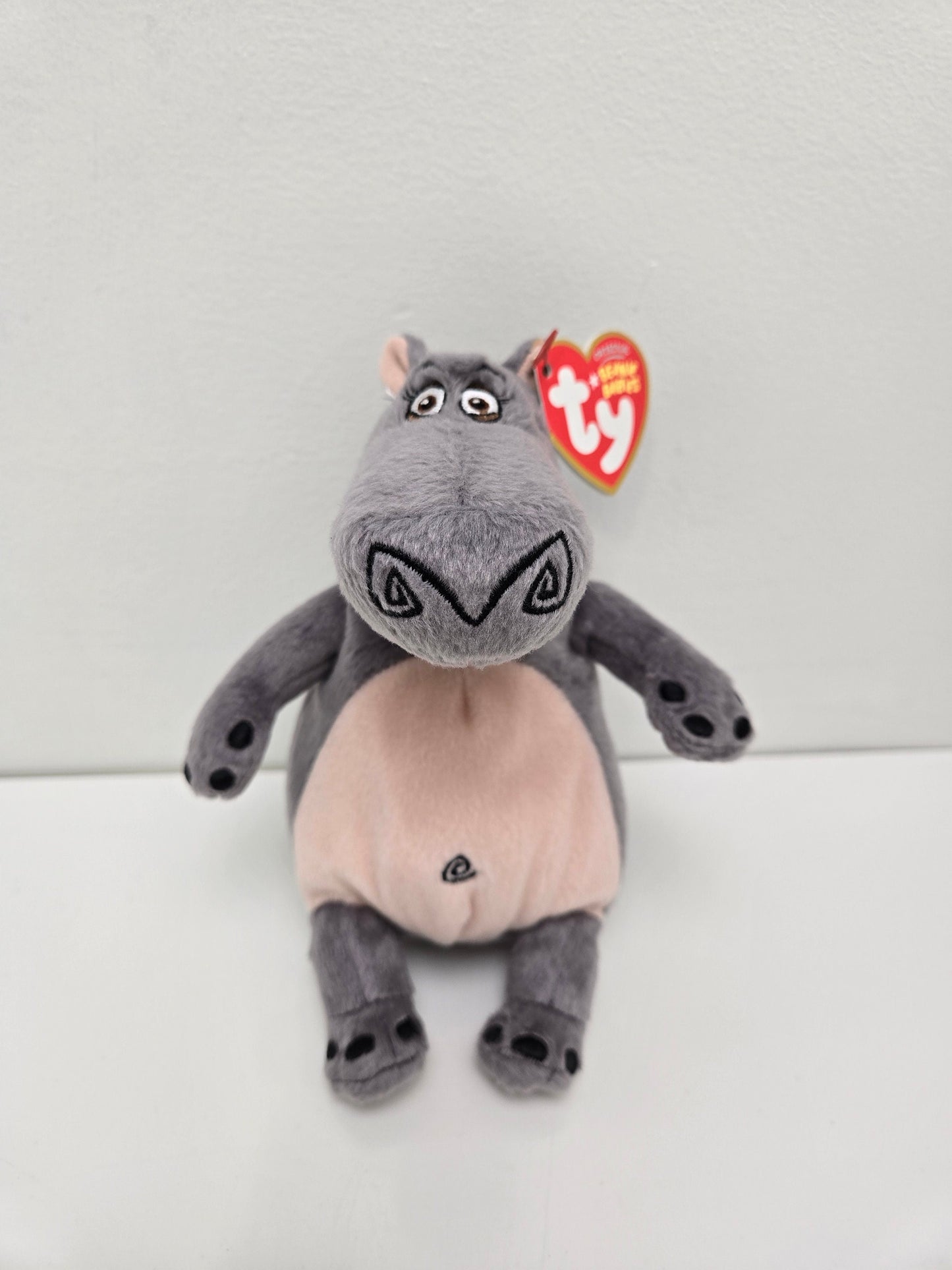 Ty Beanie Baby “Gloria” the Hippo - Madagascar 2 Movie (6 inch)