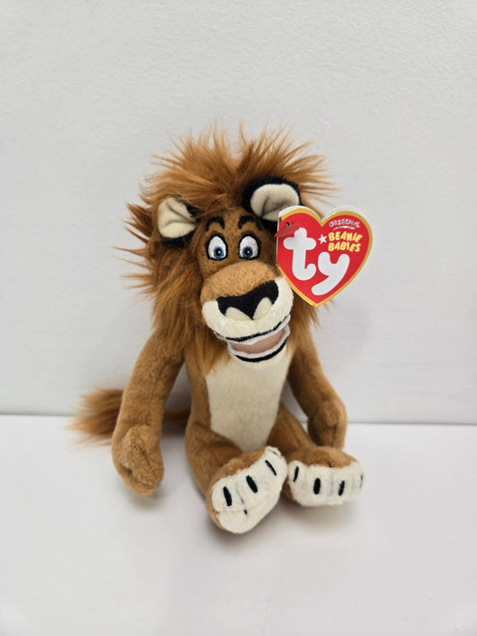 Ty Beanie Baby “Alex” the Lion - Madagascar 2 Movie Beanie (6 inch)