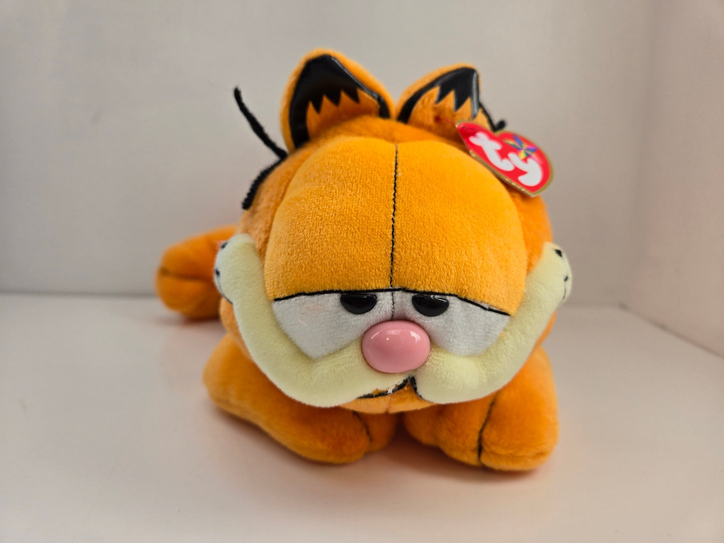 Ty Beanie Buddy “Garfield” the Cat - Laying Down Version (12 inch)