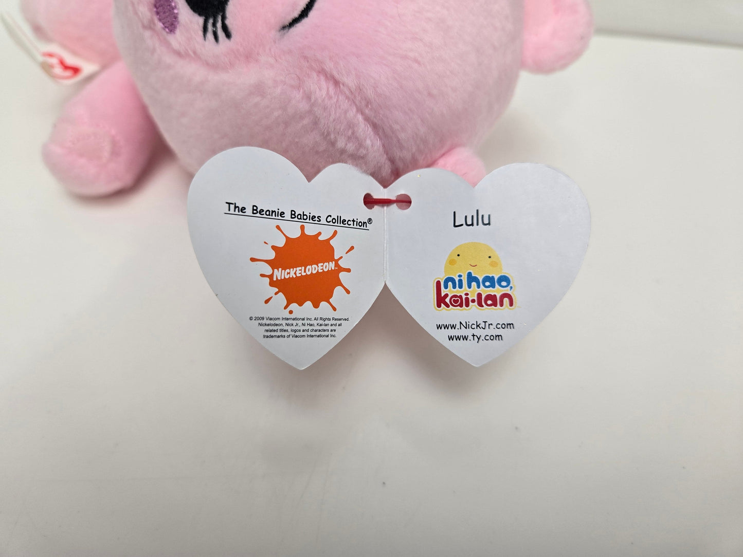 TY Beanie Baby “Lulu” the Pink Rhinoceros - From the TV Show Ni Hao, Kai-Lan  (6 inch)