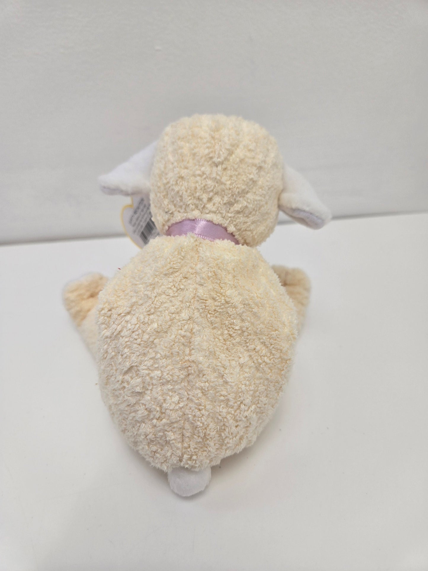 Ty Beanie Baby Lamb Fleecie with Purple Bow (6 inch)