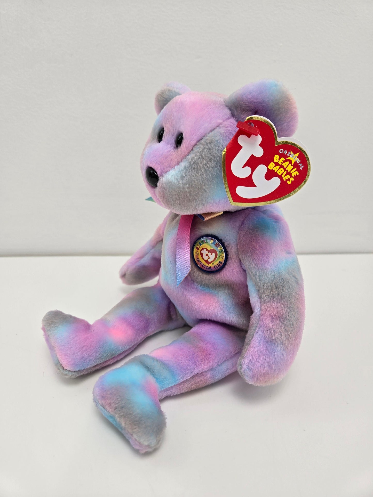 Ty Beanie Baby “Clubby 7” the Rainbow Bear Rare (8.5 inch)