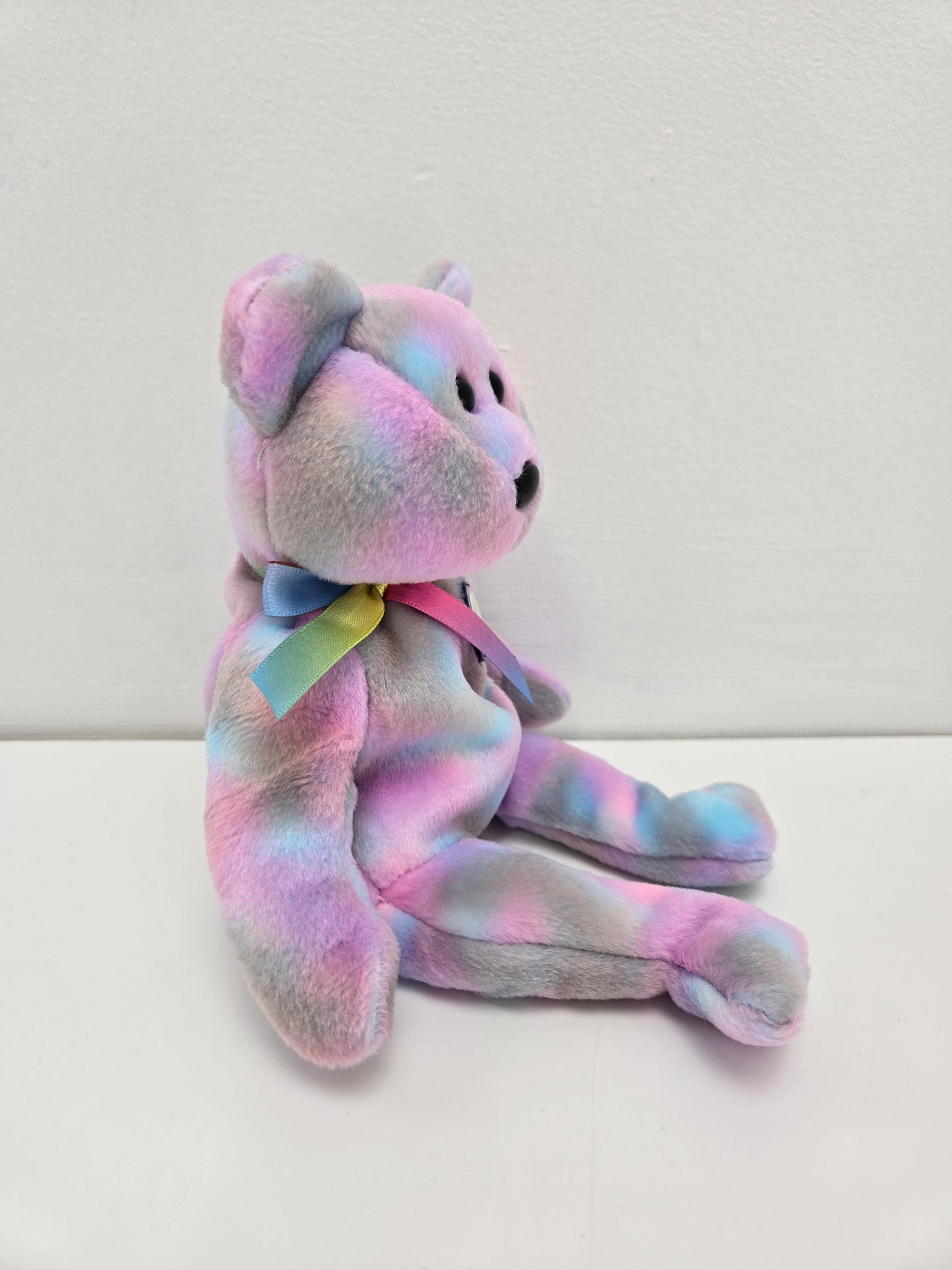 Ty Beanie Baby “Clubby 7” the Rainbow Bear Rare (8.5 inch)