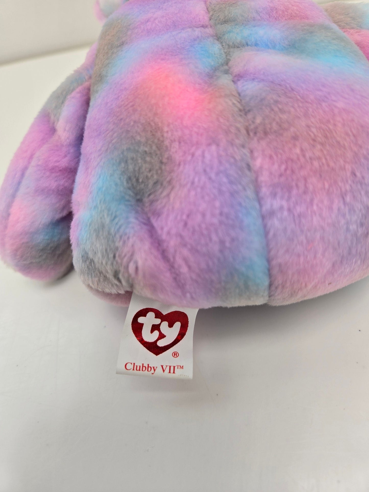 Ty Beanie Baby “Clubby 7” the Rainbow Bear Rare (8.5 inch)