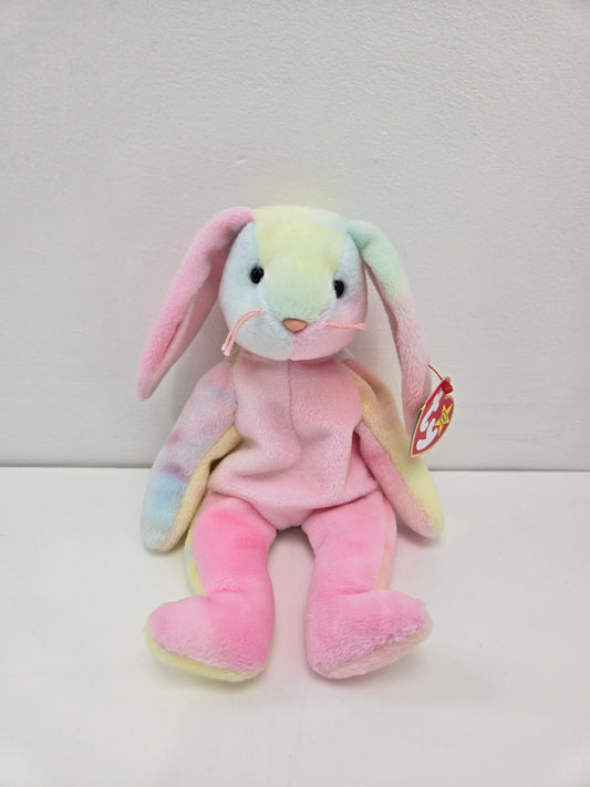 Ty Beanie Baby “Hippie” the Tie-Dye Bunny - Colours Vary (8.5 inch)