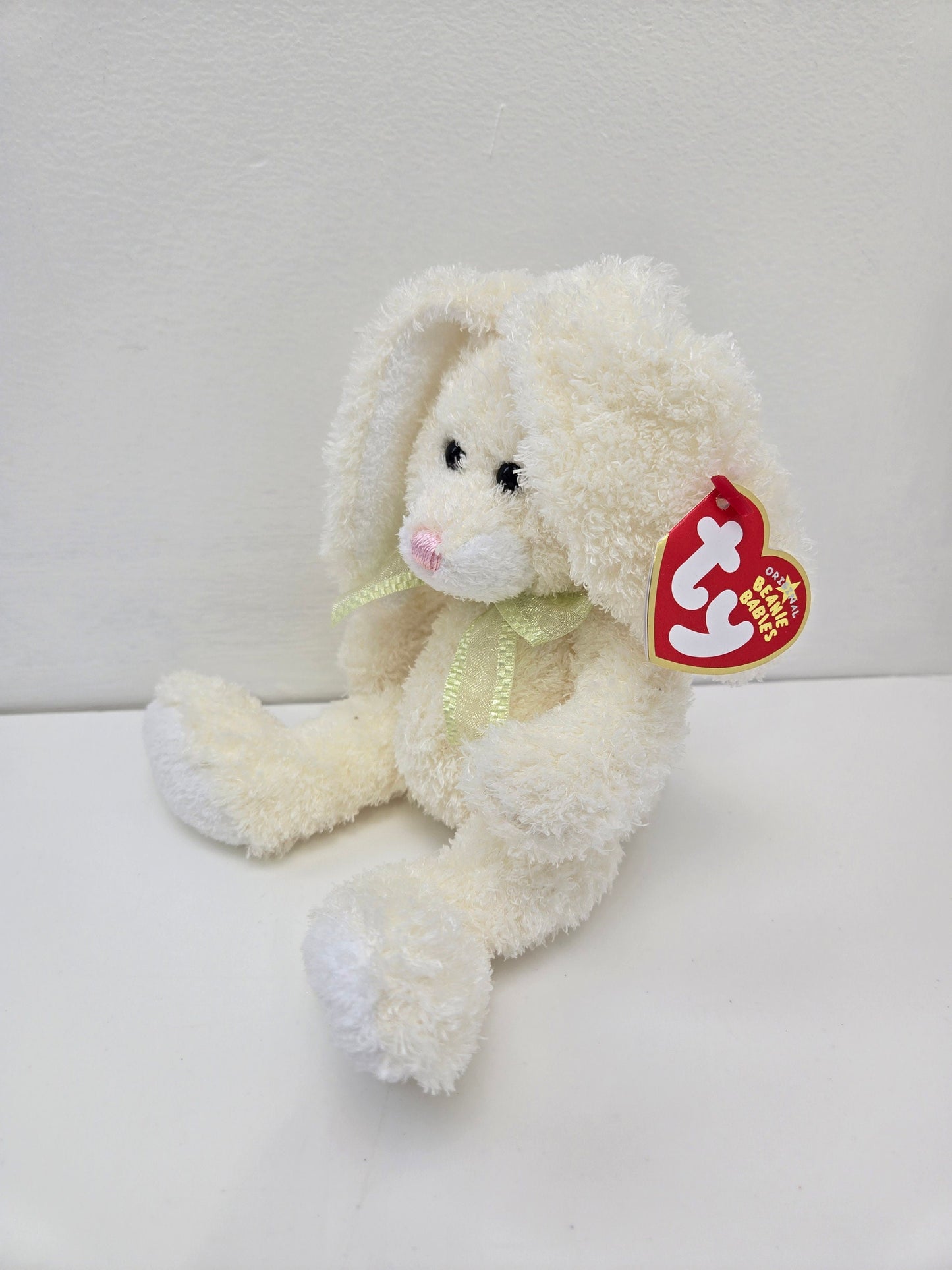 Ty Beanie Baby “Hoppily” the Cream Easter Bunny Rabbit (8 inch)