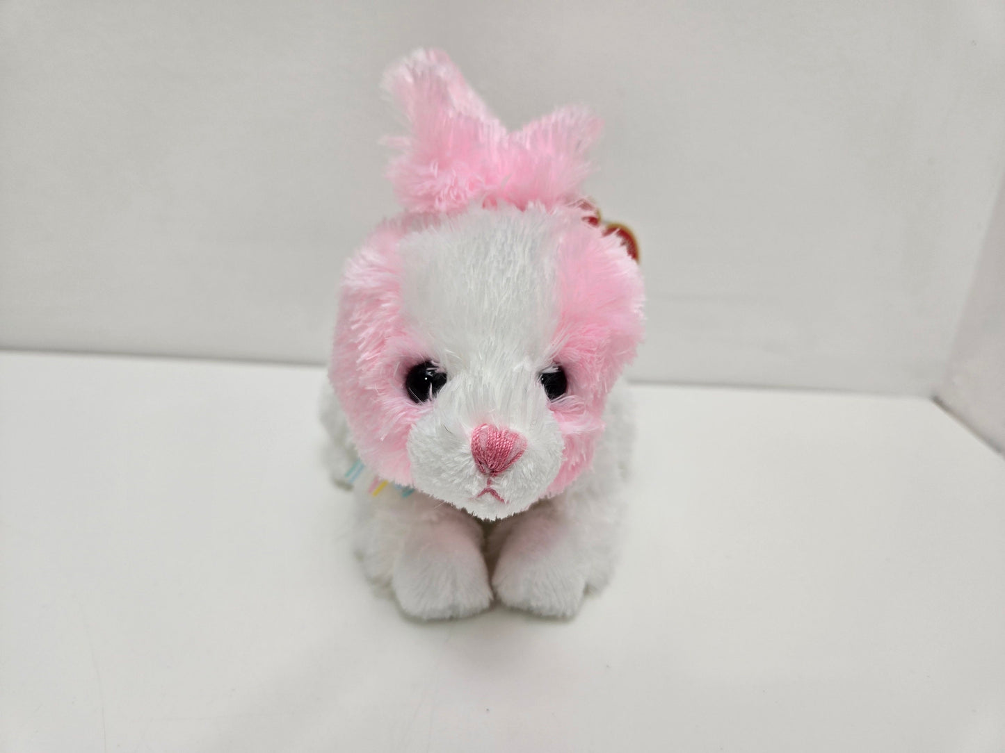 Ty Beanie Baby “Sorbet” the Pink and White Bunny (7 inch)