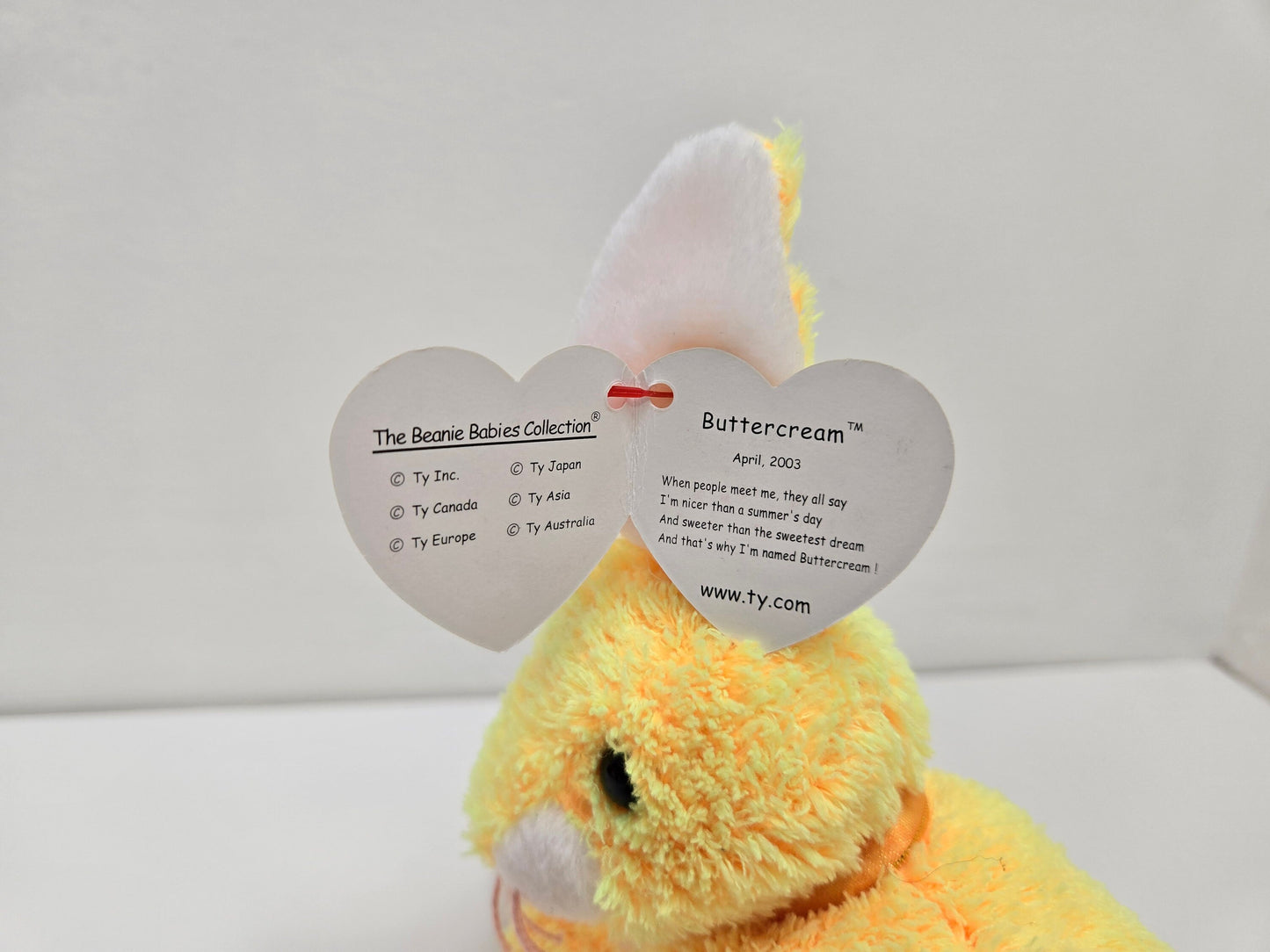 Ty Beanie Baby “Buttercream” the Easter Bunny ! Beanie Baby of the Month (6.5 inch)