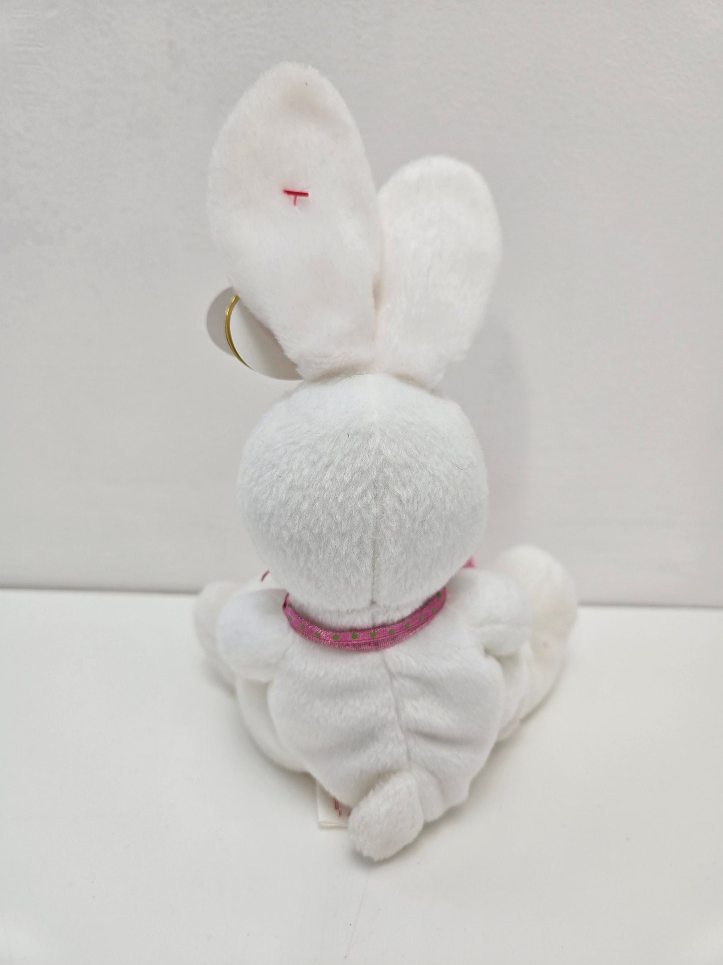 Ty Beanie Baby “Gardenia” the White and Pink Bunny  (6 inch)