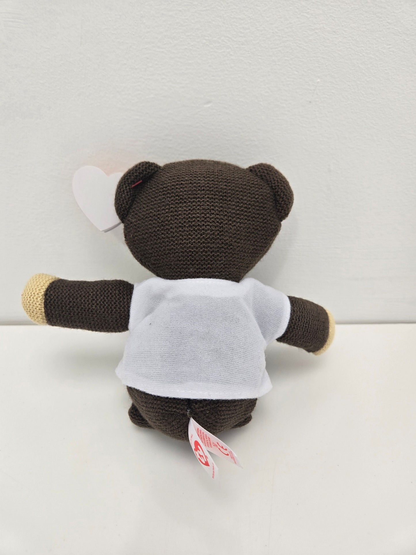 Ty Beanie Baby “Teddy” the Teddy Bear from Mr. Bean Wearing I Love Bean Shirt! UK Exclusive! (8.5 inch)