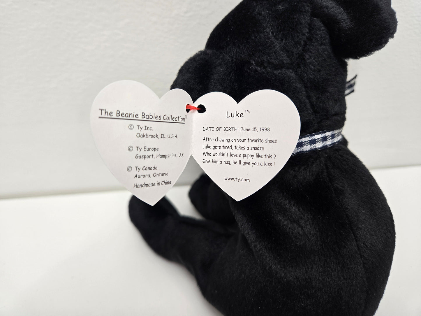 Ty Beanie Baby “Luke” the Black Lab Dog (5 inch)