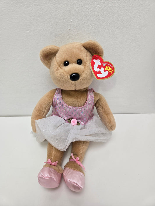 Ty Beanie Baby “Prima” the Adorable Ballerina Bear wearing tutu (8.5 inch)