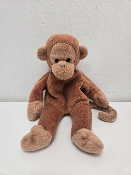 Ty Beanie Baby “Bongo” the Monkey - 3rd Generation - No Hang Tag! *RARE* (8.5 inch)